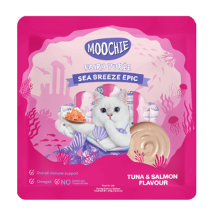 MOOCHIE TUNA & SALMON FLAVOR x 25 SACHETS 15GR