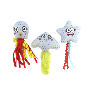 JUGUETE ANIMAL PLANET PULPO/ ESTRELLA CON HILOS Y CATNIP – SURTIDO