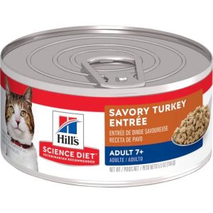 HILLS SD FELINE ADULT 7+ TURKEY 2.9 OZ (LATA 82 G)