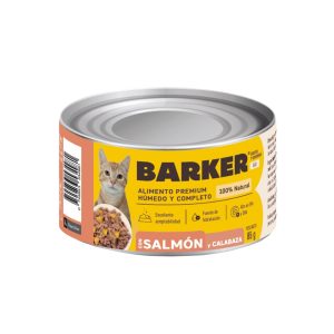 BARKER CON LATA SALMÓN Y CALABAZA 85gramos