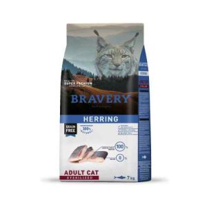BRAVERY HERRING ADULT CAT STERILIZED 7KG