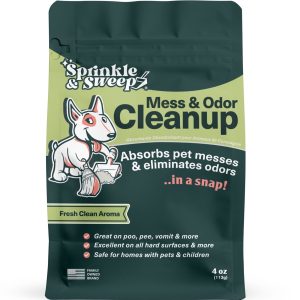 SPRINKLE & SWEEP - MESS & ODOR CLEANUP 4OZ (LIMPIADOR DE VOMITOS Y DESASTRES)
