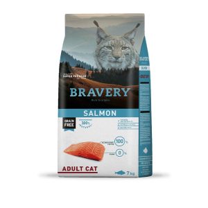 BRAVERY CAT SALMON ADULT 7KG