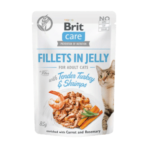 BRIT CARE FILLETS IN JELLY TENDER TURKEY & SHRIMPS 85 G