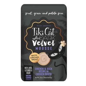 TIKI CAT VELVET AFTER DARK MOUSSE CHICKEN/DUCK 2.8oz/80gr - POUCH