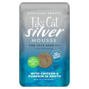 TIKI CAT SILVER MOUSSE SENIOR CHICKEN & PUMPKING 2.8oz/80gr - POUCH